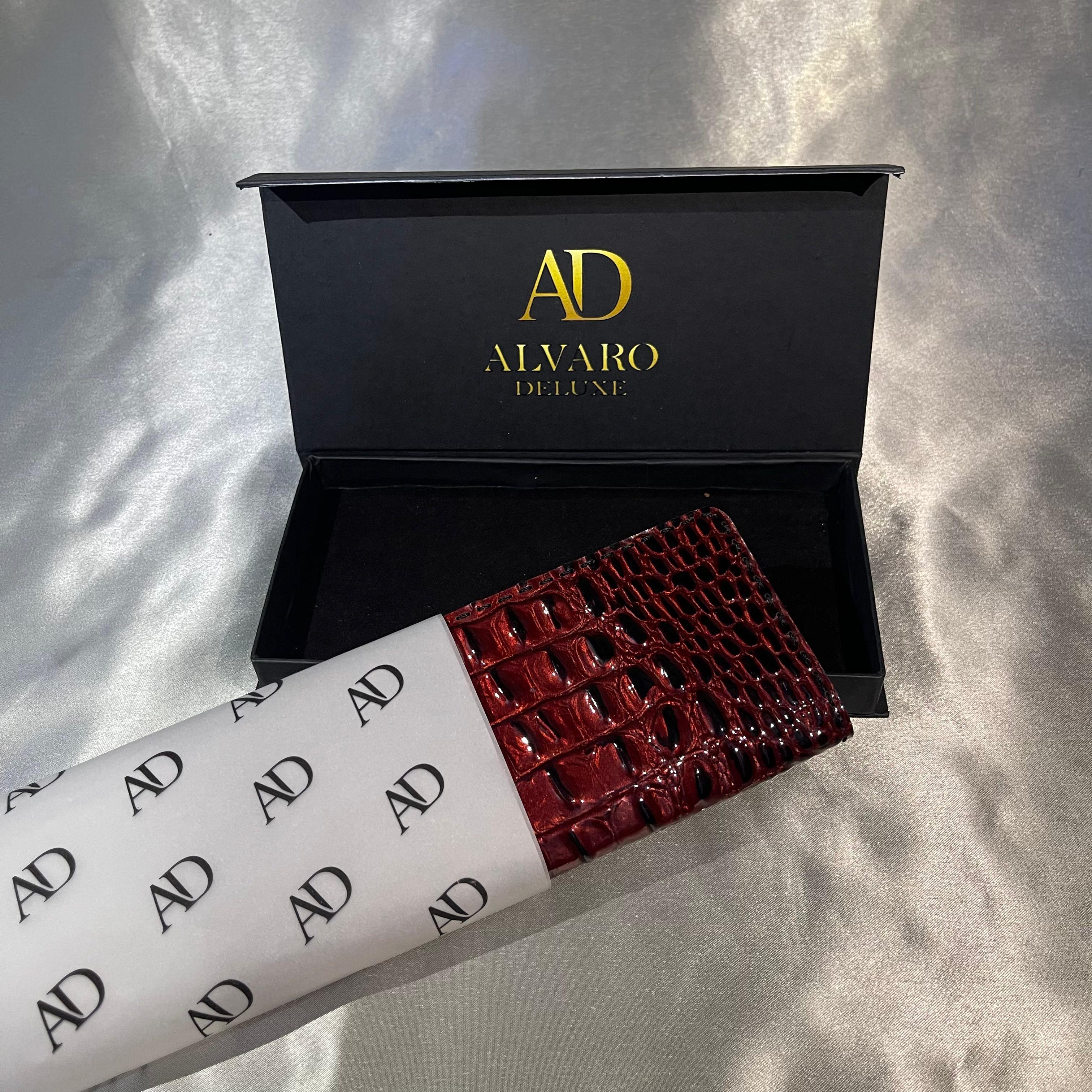 Luxury Crocodile long Leather Wallet